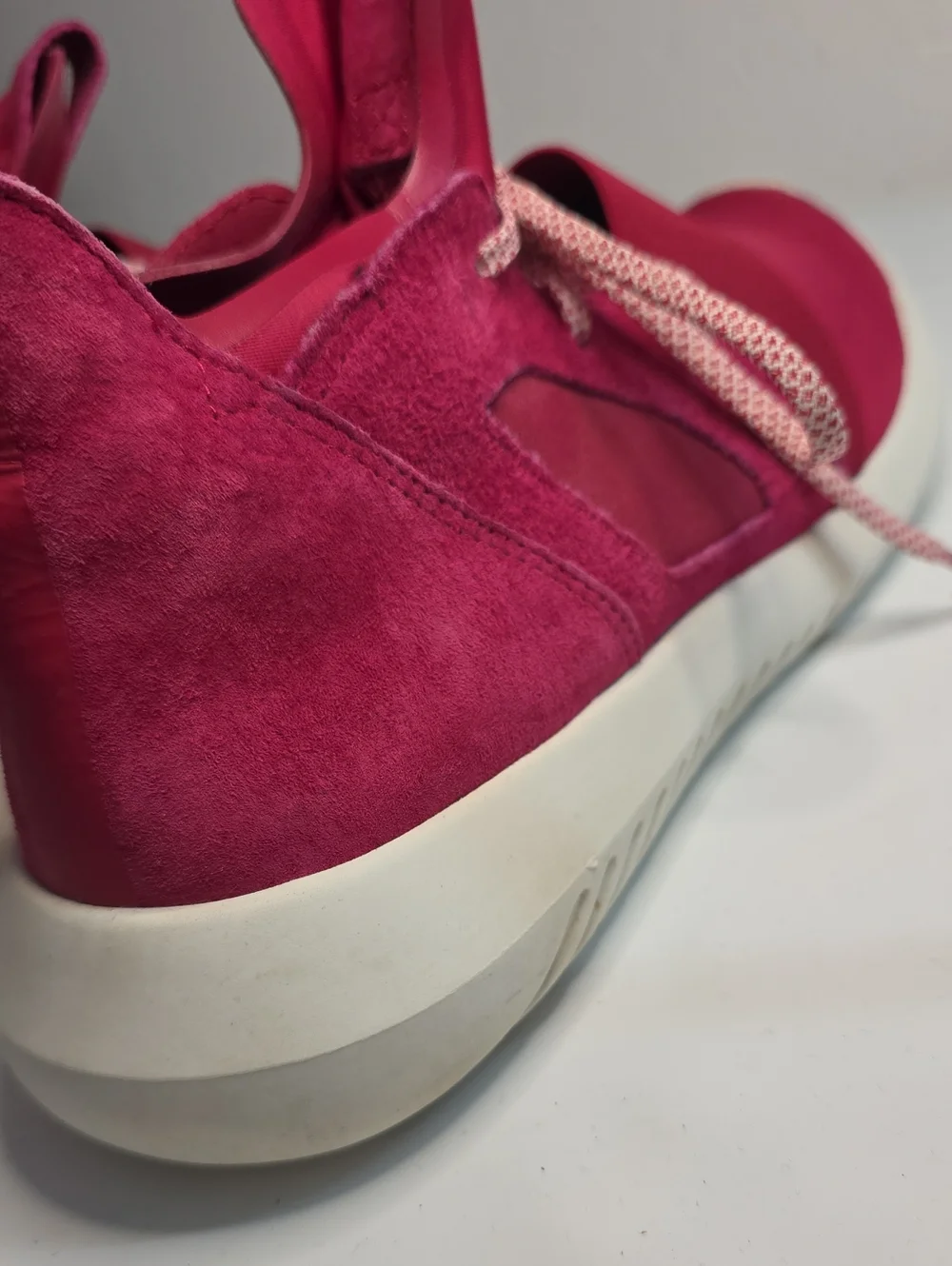 ADIDAS TUBULAR DEFIANT UNITY PINK SUEDE BOOTIE SNEAKERS LADIES 9 VGUC CUTE
